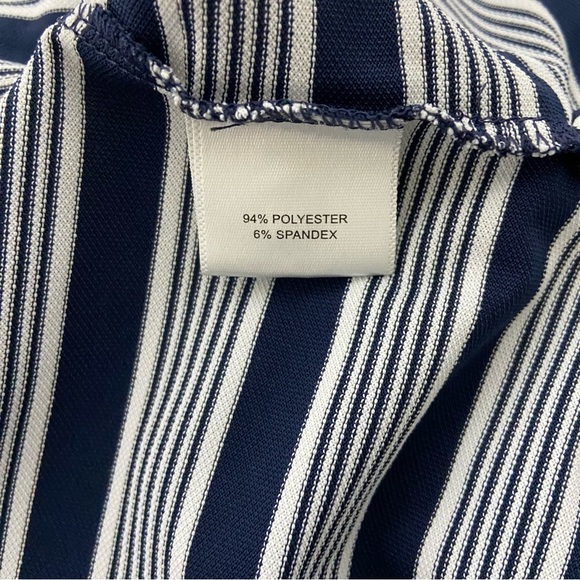 Peter Millar Summer Comfort Navy White Short Sleeve Men's Polo Size Large - Picture 3 of 7